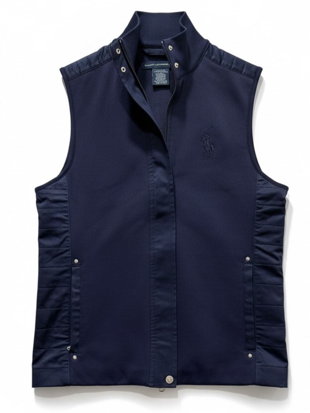 Ralph Lauren Golf Navy Blue Full Zip Vest Medium Old Money Preppy